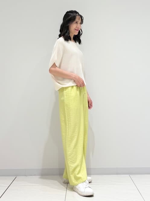 kayoさんの「INDIVI｜【洗える／清涼感】コクーンシルエットニット」を使ったコーディネート
