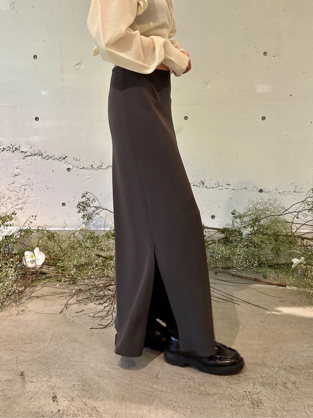 harunaさんの「CODE A｜3way frill cardigan」を使ったコーディネート