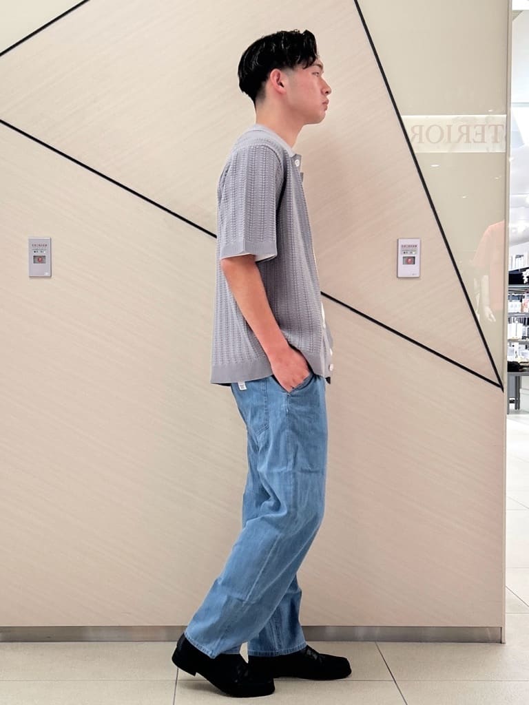 千葉亮太さんの「DRESSTERIOR｜オーガニックコットン キューバニットシャツ」を使ったコーディネート