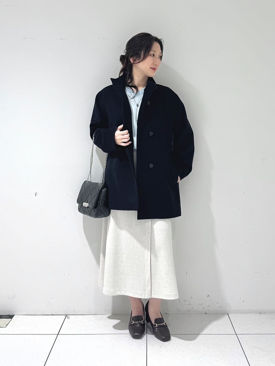 そんさんの「INDIVI｜【洗える／毛玉になりにくい】エクストラファインウール Vネックニット」を使ったコーディネート