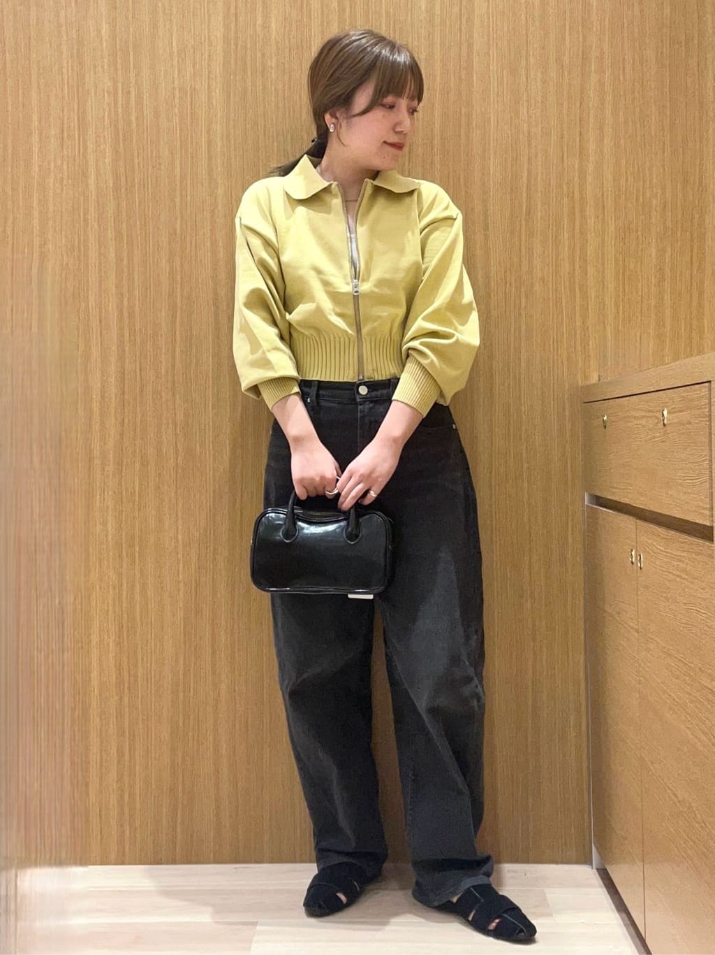 mizukiさんの「OPAQUE.CLIP｜襟付きZIPアップニットカーディガン【洗濯機洗い可／抗ピル】」を使ったコーディネート