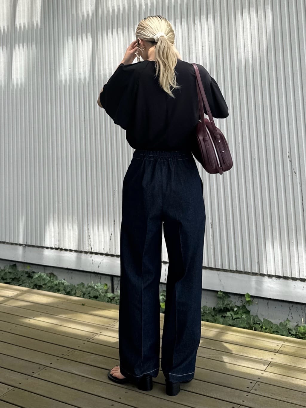 omaさんの「THE SHOP TK｜アシメケープ風プルオーバー【接触冷感/洗濯機OK】」を使ったコーディネート