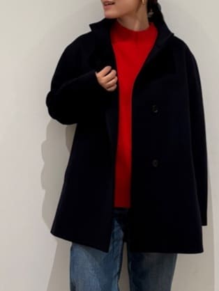 maiさんの「INDIVI｜【冬ニット人気NO．1！／カシミヤ混】ミドルゲージハイネックニット」を使ったコーディネート