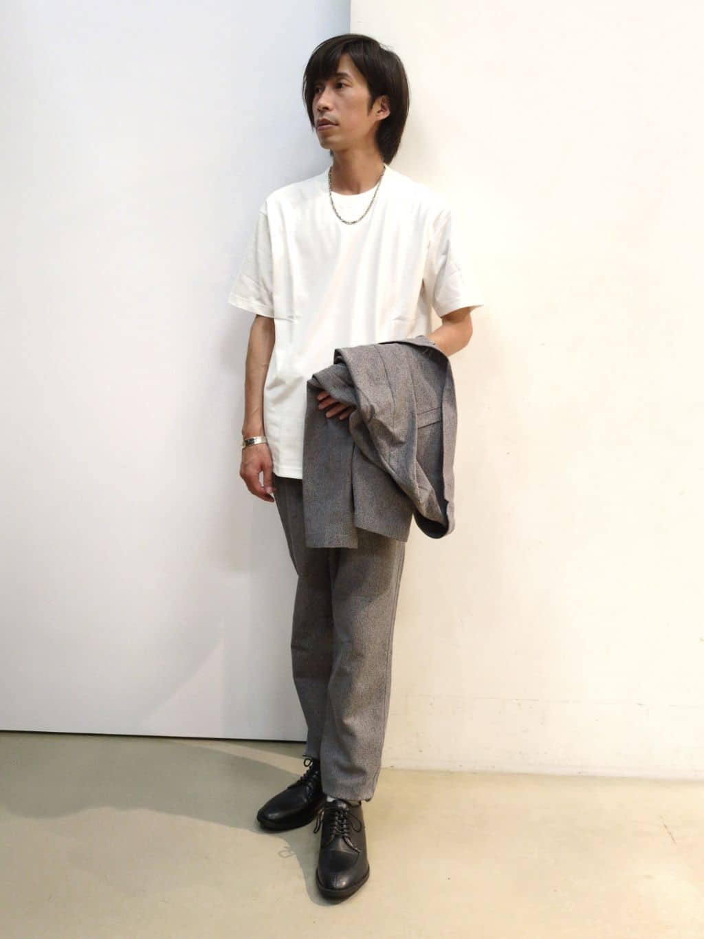 takeさんの「THE SHOP TK｜シャリルジャージ ジャケット　洗濯機OK/吸水速乾/イージーケア/セットアップ可」を使ったコーディネート
