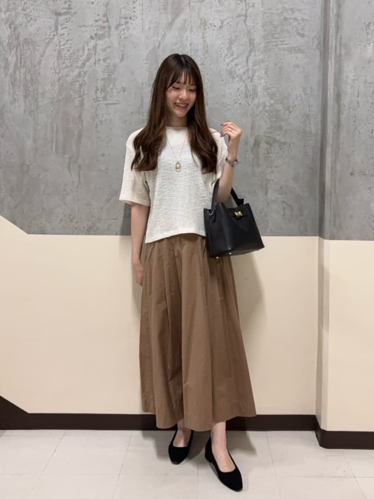mayuさんの「UNTITLED｜【五分袖/ジャージトップス】スラブカールマイヤープルオーバー」を使ったコーディネート