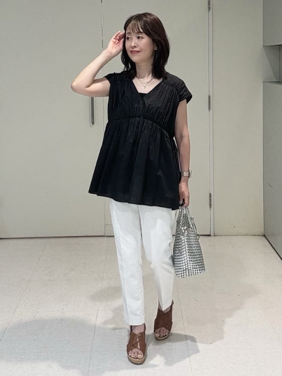 makiさんの「UNTITLED｜コットンキャミソール」を使ったコーディネート