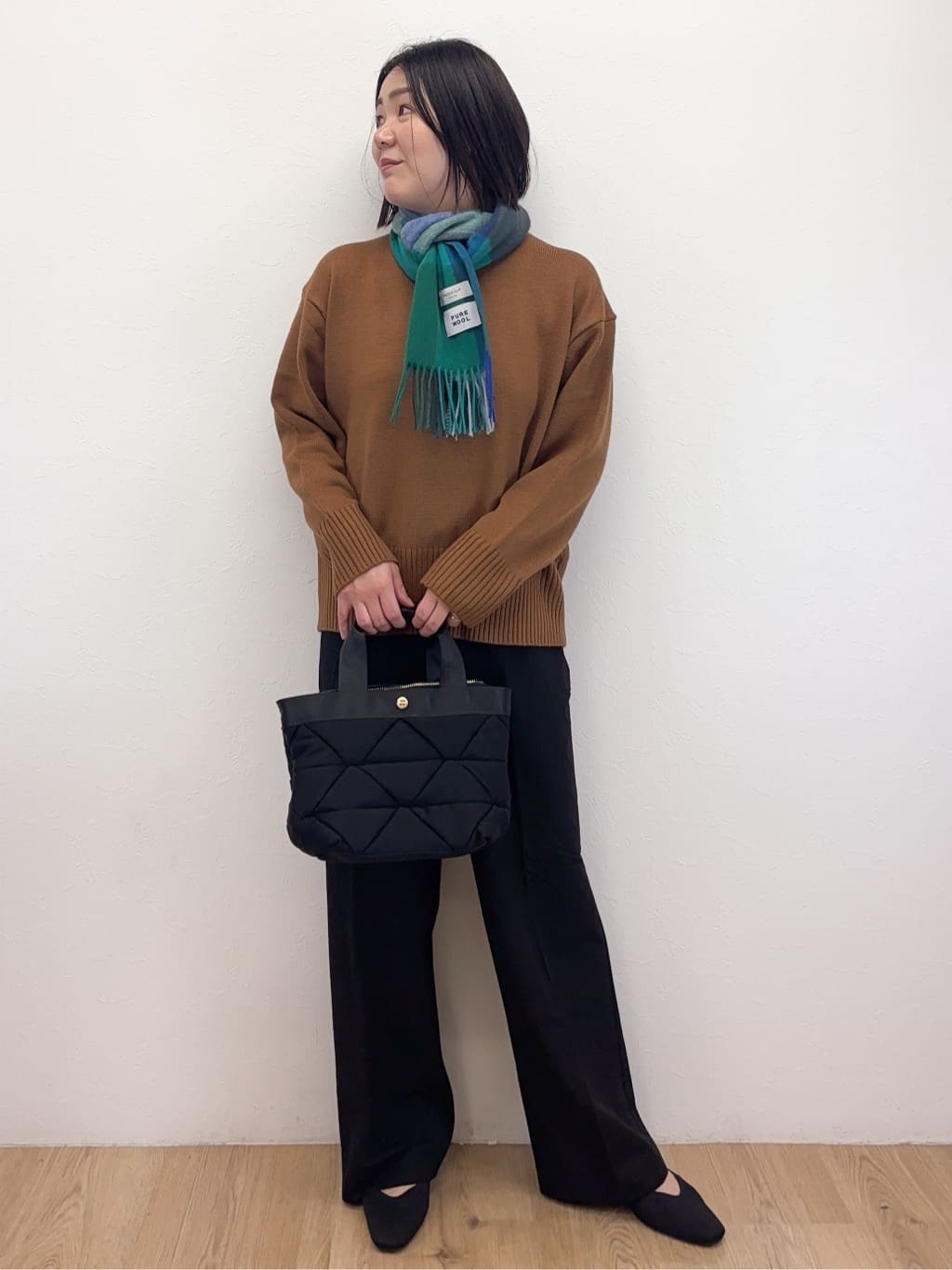 Takeさんの「OPAQUE.CLIP｜ウォームタッチ イージーワイドパンツ【洗濯機洗OK／ストレッチ】≪SS～LL≫」を使ったコーディネート