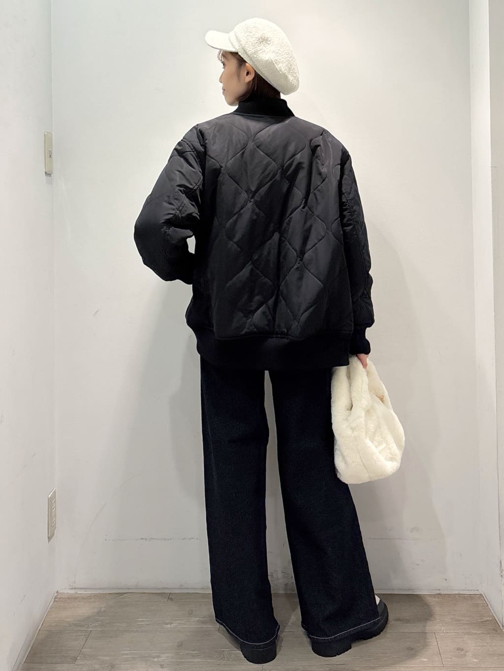 ぶまりんさんの「OPAQUE.CLIP｜《リバーシブル》キルティングブルゾン」を使ったコーディネート