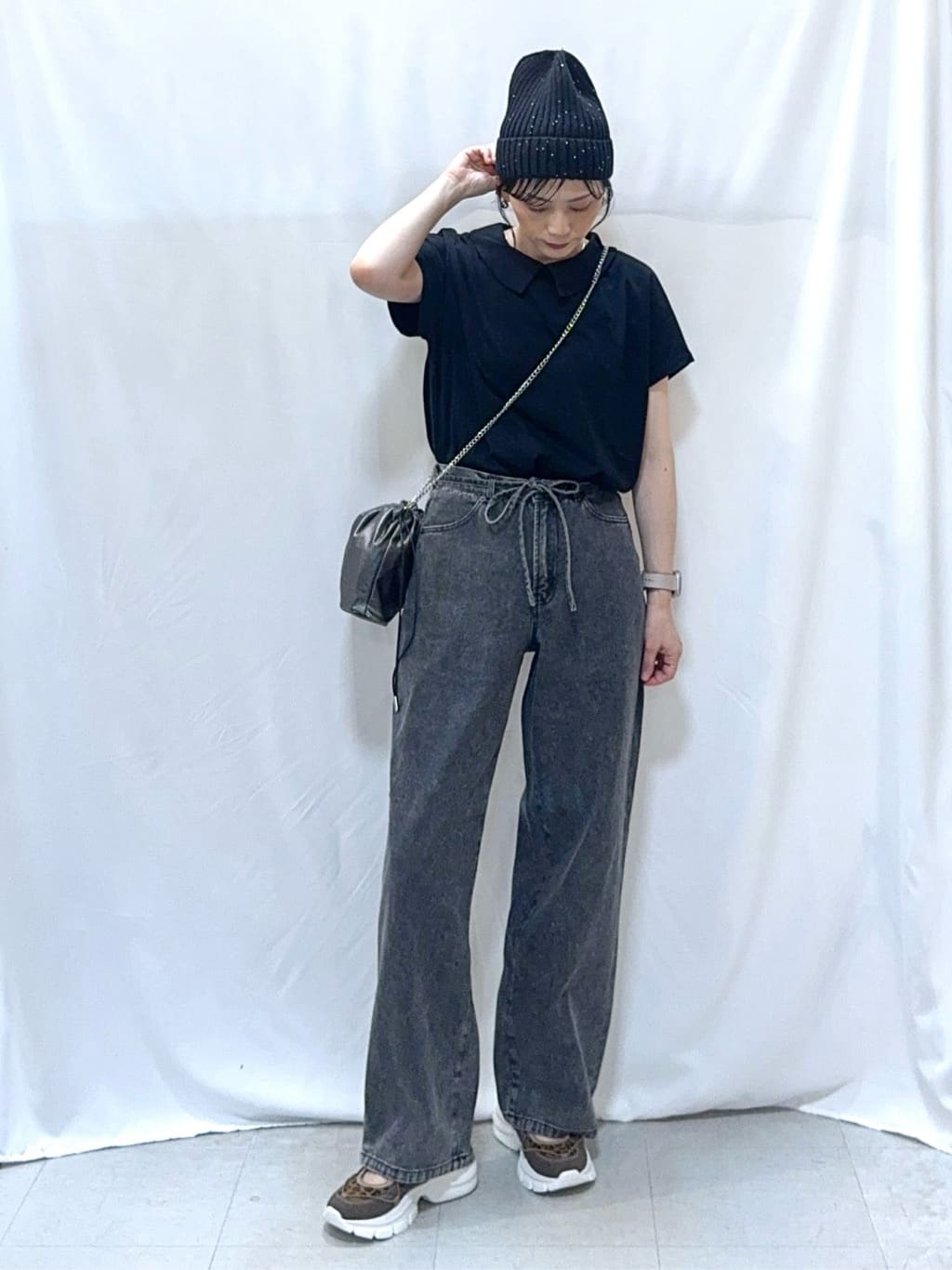 𝐇𝐢𝐫𝐨𝐦𝐢さんの「SHOO･LA･RUE｜【S-LL】こだわりの襟バランスが大人かわいい ボックスシルエットトップス」を使ったコーディネート