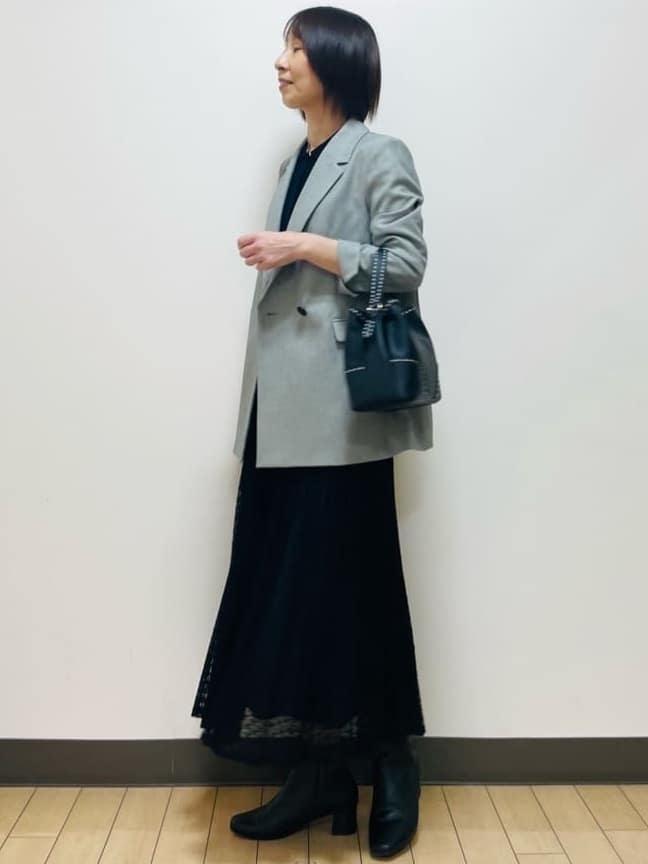 Riiさんの「Reflect｜【透けにくい◎】衿付き七分袖ニット」を使ったコーディネート