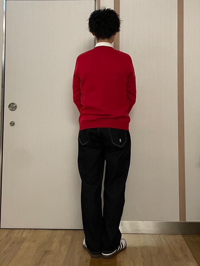 橋本さんの「DRESSTERIOR｜オックスフォード ラウンドカラーシャツ」を使ったコーディネート