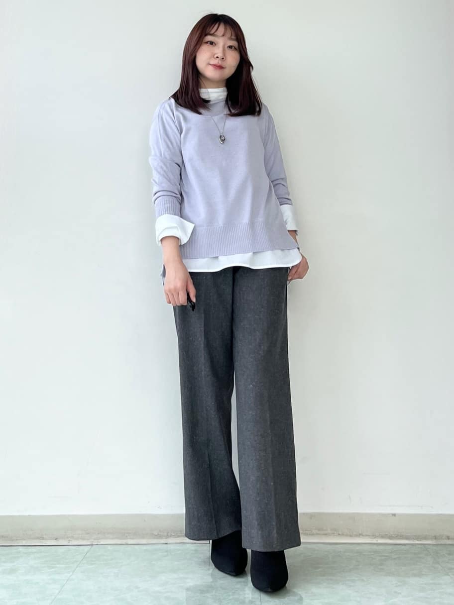 KAHOさんの「UNTITLED｜【8色展開/体型カバー】魅せるタイムレスニット」を使ったコーディネート