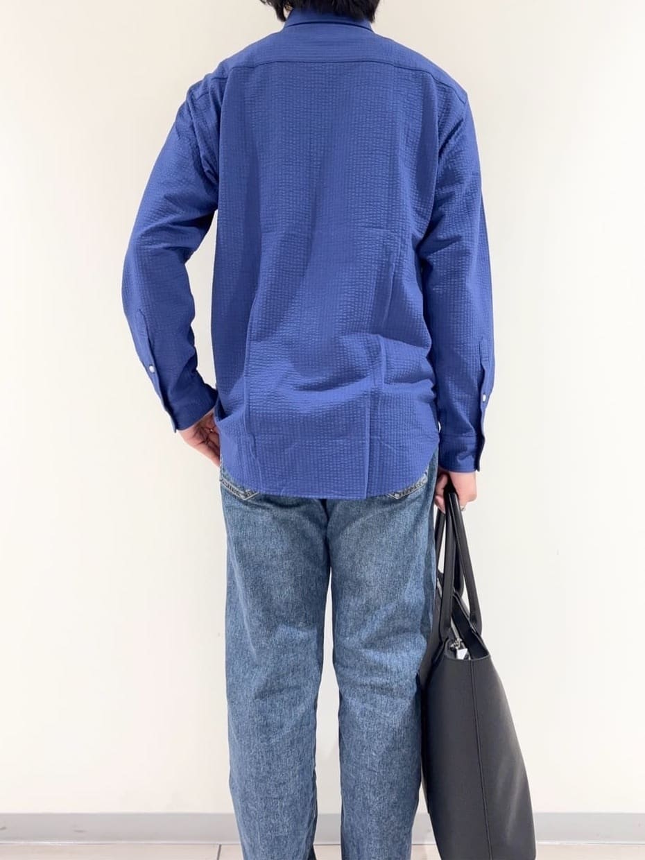 及川さんの「TAKEO KIKUCHI｜【モンスターストレッチ】日本製 ウォッシュド デニムパンツ」を使ったコーディネート