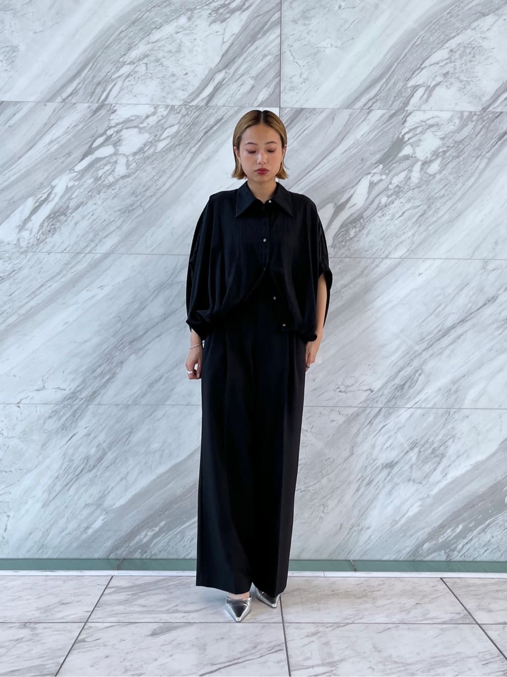 Harukaさんの「INDIVI｜バルーンフォルムブラウス」を使ったコーディネート
