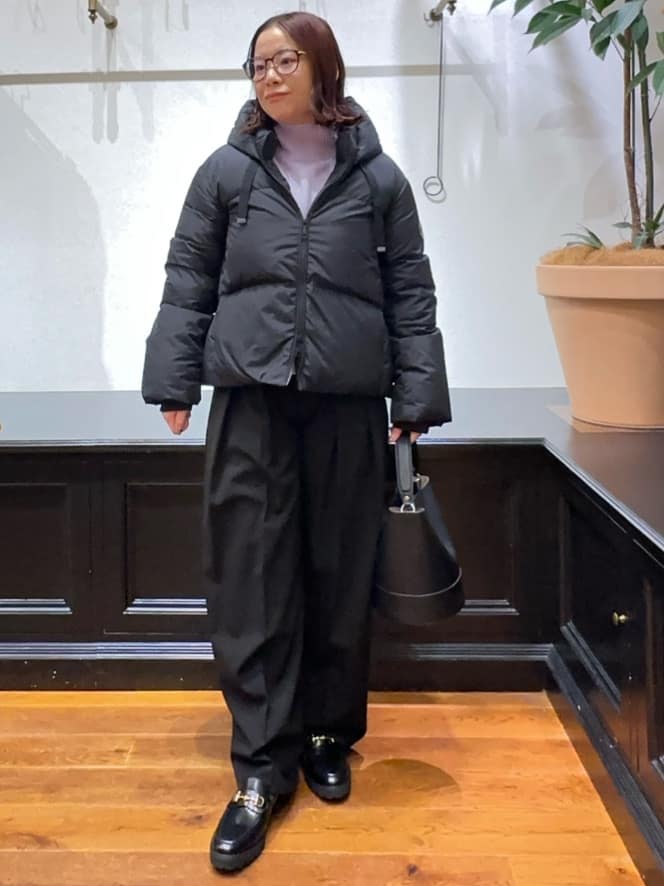 Asamiさんの「DRESSTERIOR｜シュリンクレザーバケットBAG」を使ったコーディネート