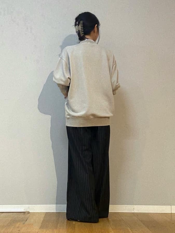 madokaさんの「tk.TAKEO KIKUCHI｜カレッジフロッキープリントスウェット」を使ったコーディネート