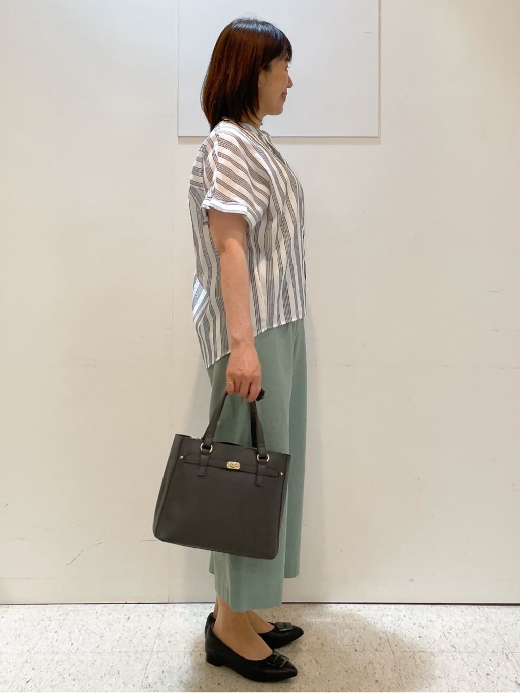 めいさんの「Reflect｜【洗える】ドビーストライプブラウス」を使ったコーディネート