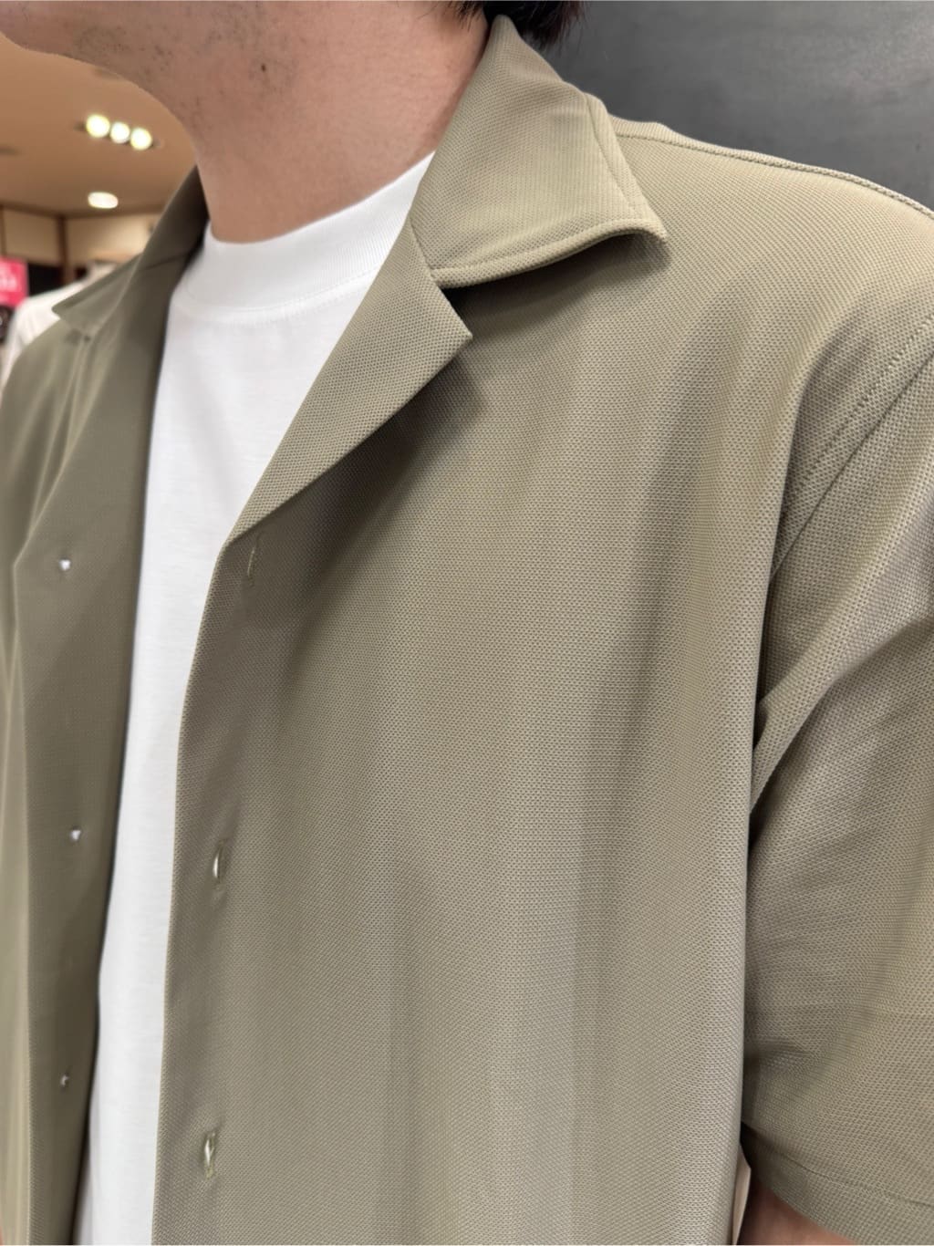 たくやさんの「TAKEO KIKUCHI｜【COOL CITY WEAR】エアートール オープンカラーシャツ /接触冷感・通気性」を使ったコーディネート