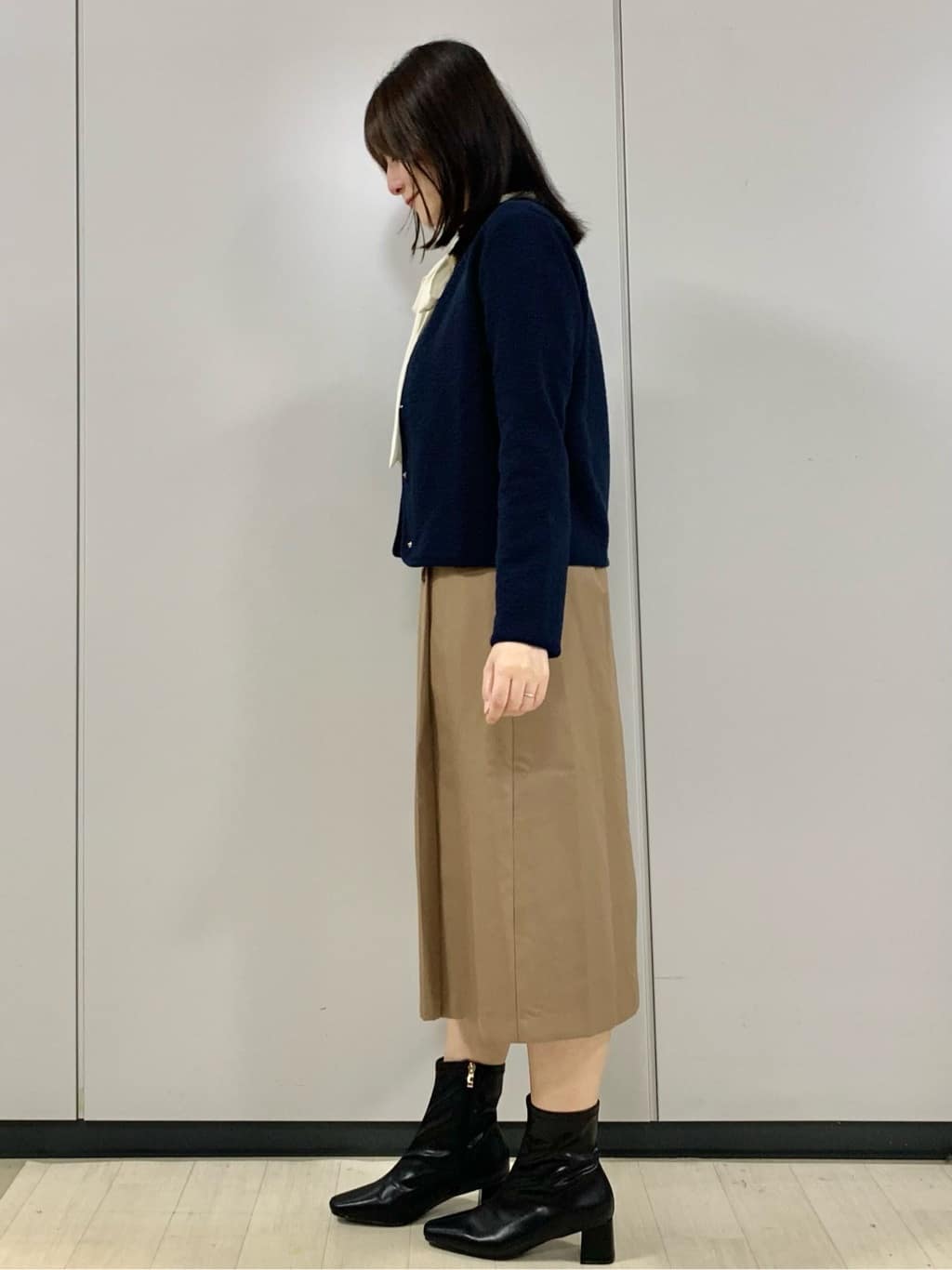 kasumiさんの「index｜ストレッチノーカラーブルゾン【洗濯機OK】」を使ったコーディネート