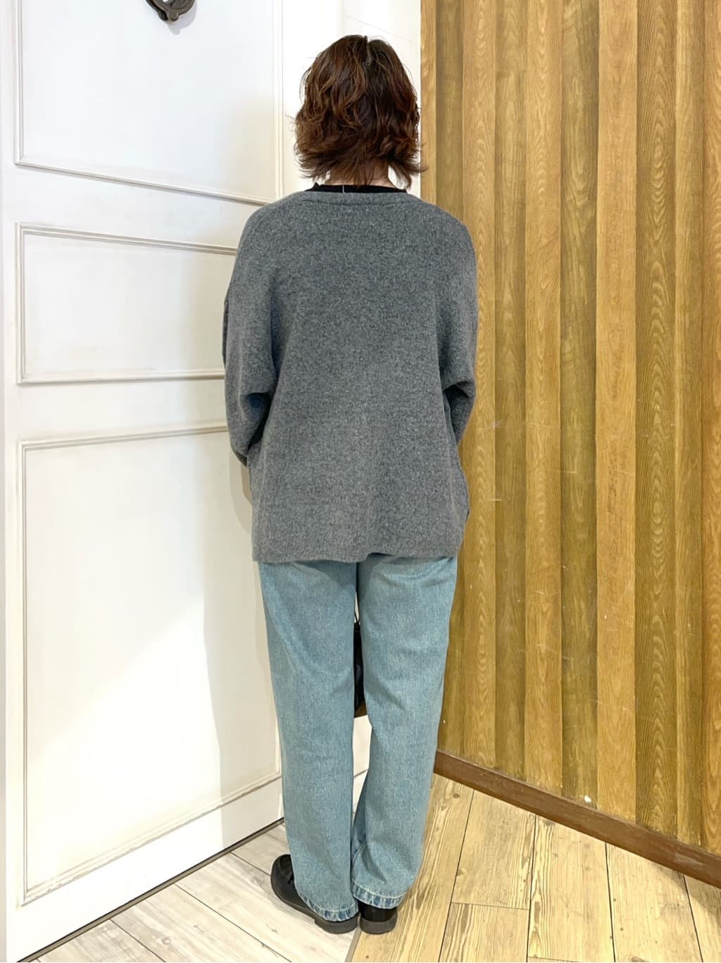 yuriyuriさんの「SHOO･LA･RUE｜【絶妙なゆるピタ/洗濯機可】ちくちくしにくい リブハイネックやわらかニット」を使ったコーディネート