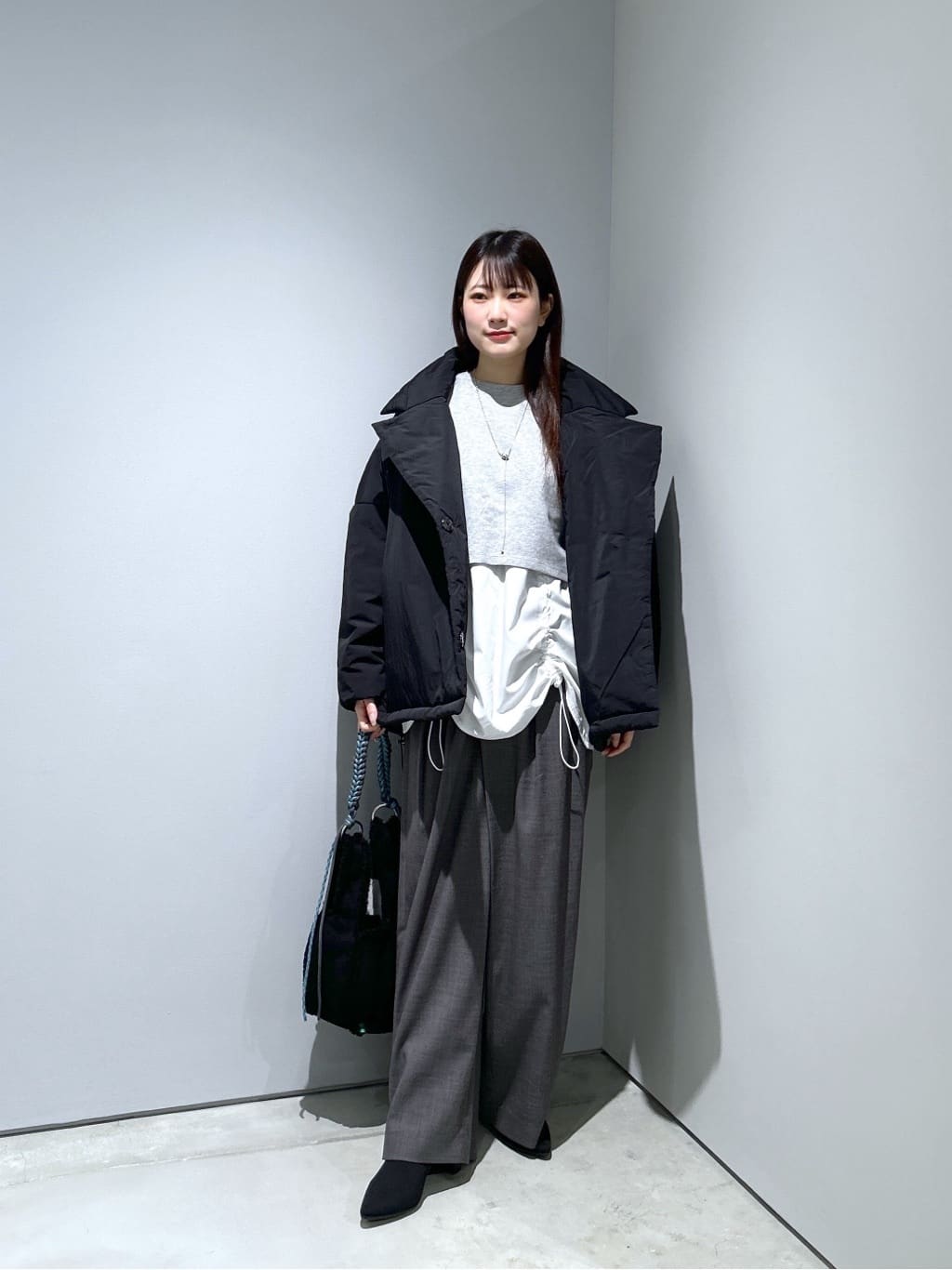 Renoさんの「INDIVI｜レイヤードダンボールスウェット」を使ったコーディネート
