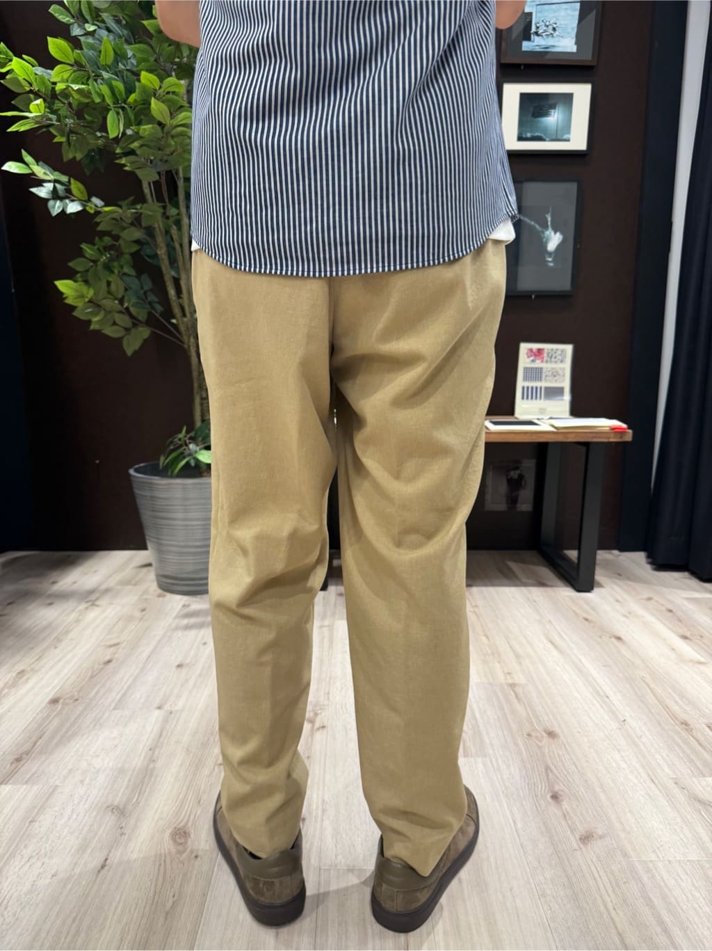 Shoさんの「TAKEO KIKUCHI｜【COOL CITY WEAR】ストライプジャージ ボタンダウンシャツ /接触冷感」を使ったコーディネート