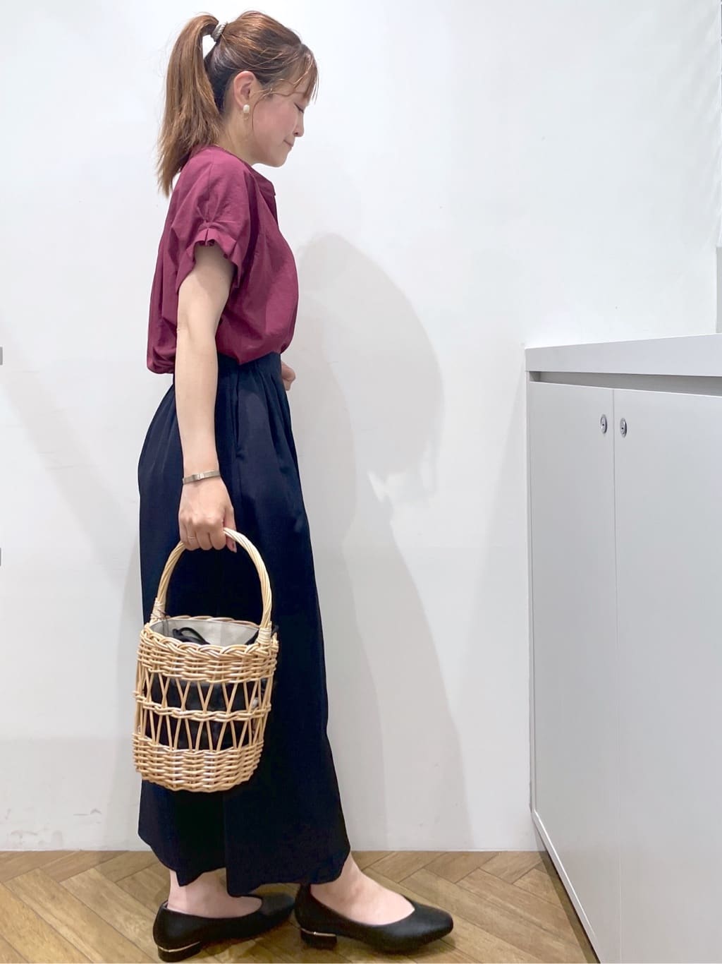 Junさんの「index｜《7色展開／XS-LLサイズ》タックスリーブスキッパーブラウス【洗濯機洗い可／吸水速乾／抗ピル／防シ」を使ったコーディネート