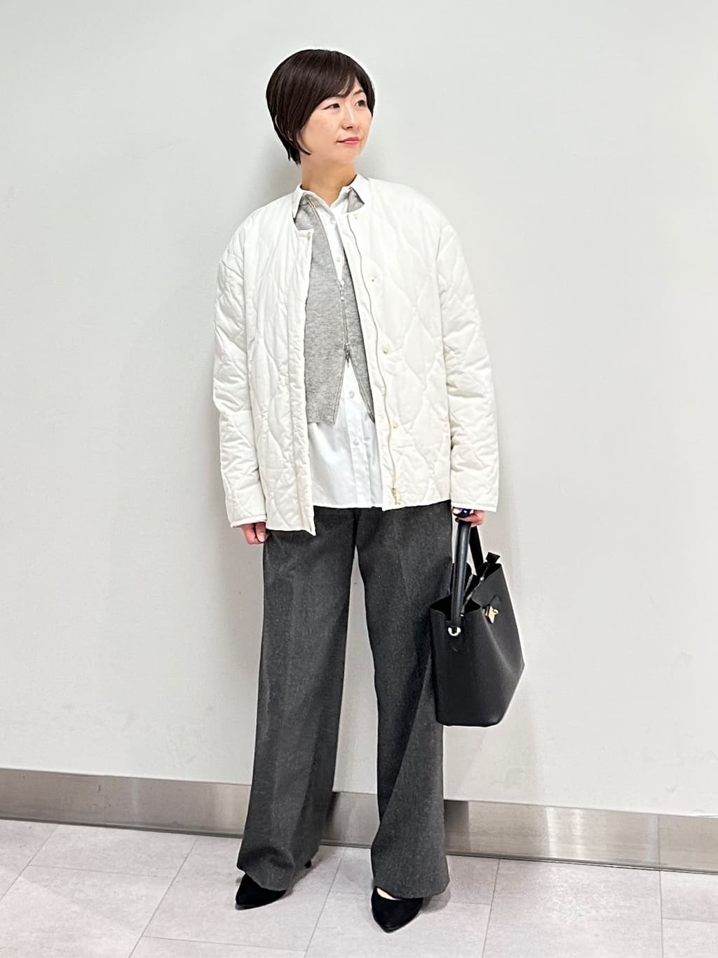 みなこさんの「UNTITLED｜【8色展開/洗える】ウールカシミヤ ハイネックニット」を使ったコーディネート