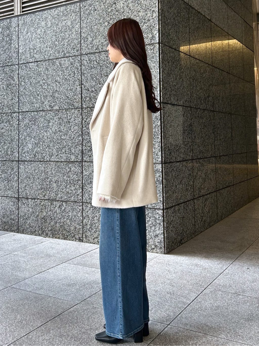 Risaさんの「OPAQUE.CLIP｜ラメシャギーニット【洗濯機OK】」を使ったコーディネート
