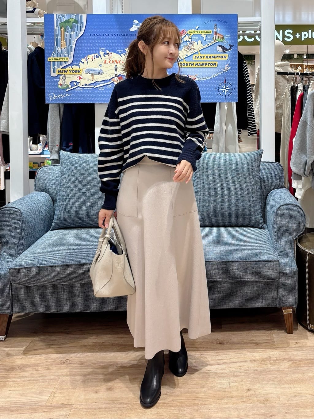 yuinaさんの「Dessin｜シャギーコート」を使ったコーディネート