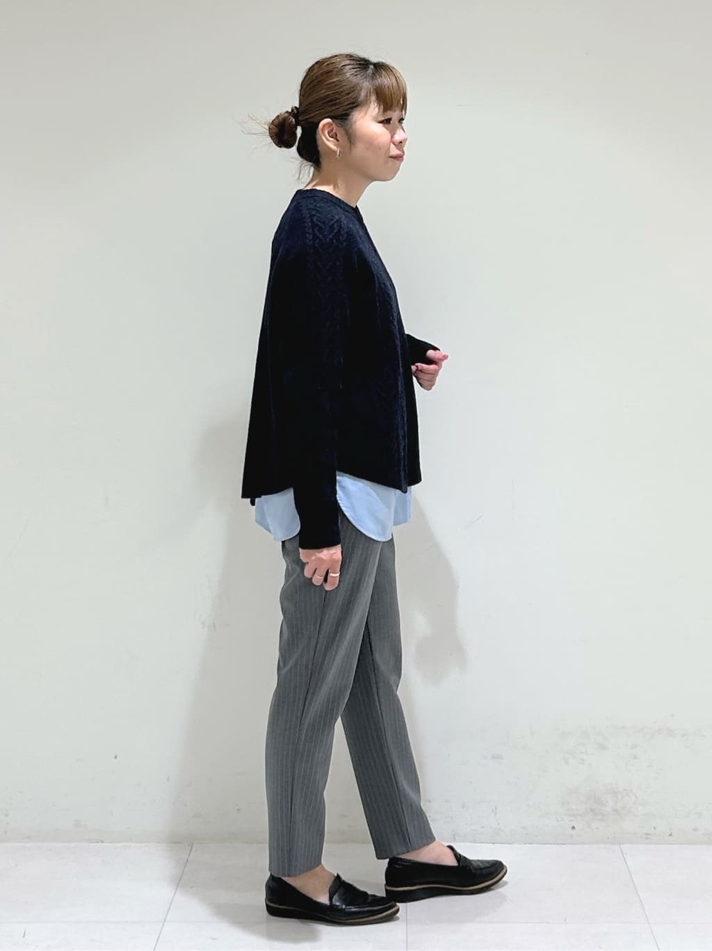 tsuyuさんの「INDIVI｜【軽やか／ゆったり】ウール混ショートトレンチコート」を使ったコーディネート