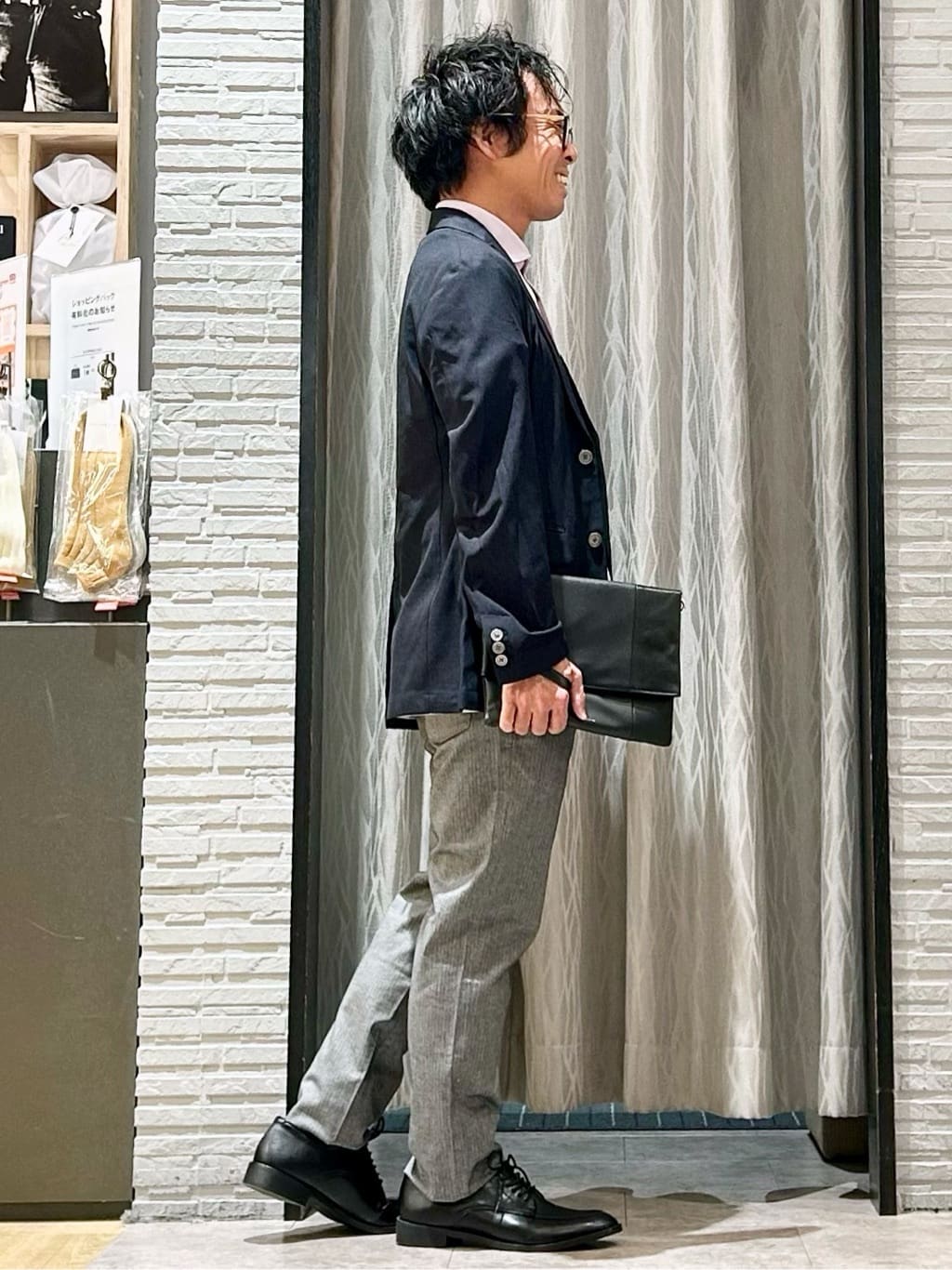 KENJI Iさんの「THE SHOP TK｜シャリルジャージ ジャケット　洗濯機OK/吸水速乾/イージーケア/セットアップ可」を使ったコーディネート