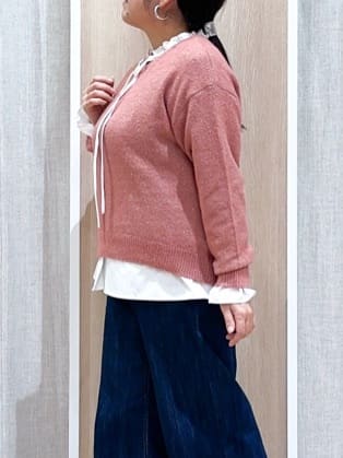 naoさんの「grove｜フリルカラーリボンブラウス」を使ったコーディネート