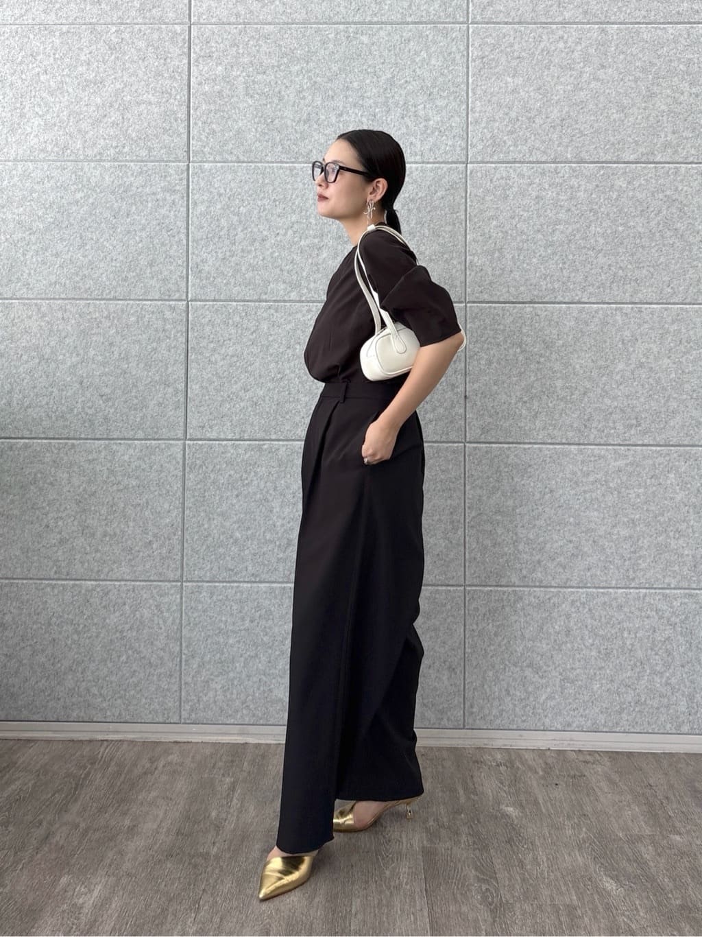 ayanoさんの「INDIVI｜ボトルネックブラウス」を使ったコーディネート