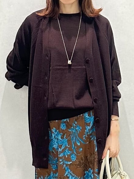 Miwaさんの「UNTITLED｜【アンサンブル可/六分袖/洗える】ウールシルクニット」を使ったコーディネート