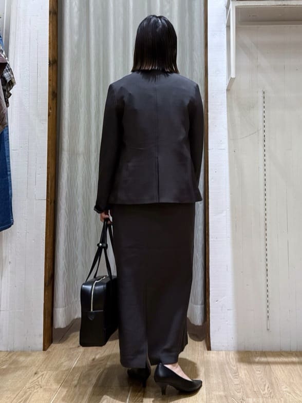 chさんの「THE SHOP TK｜ビジネスノーカラージャケット【セットアップ可/洗える】/CAVIANシリーズ」を使ったコーディネート