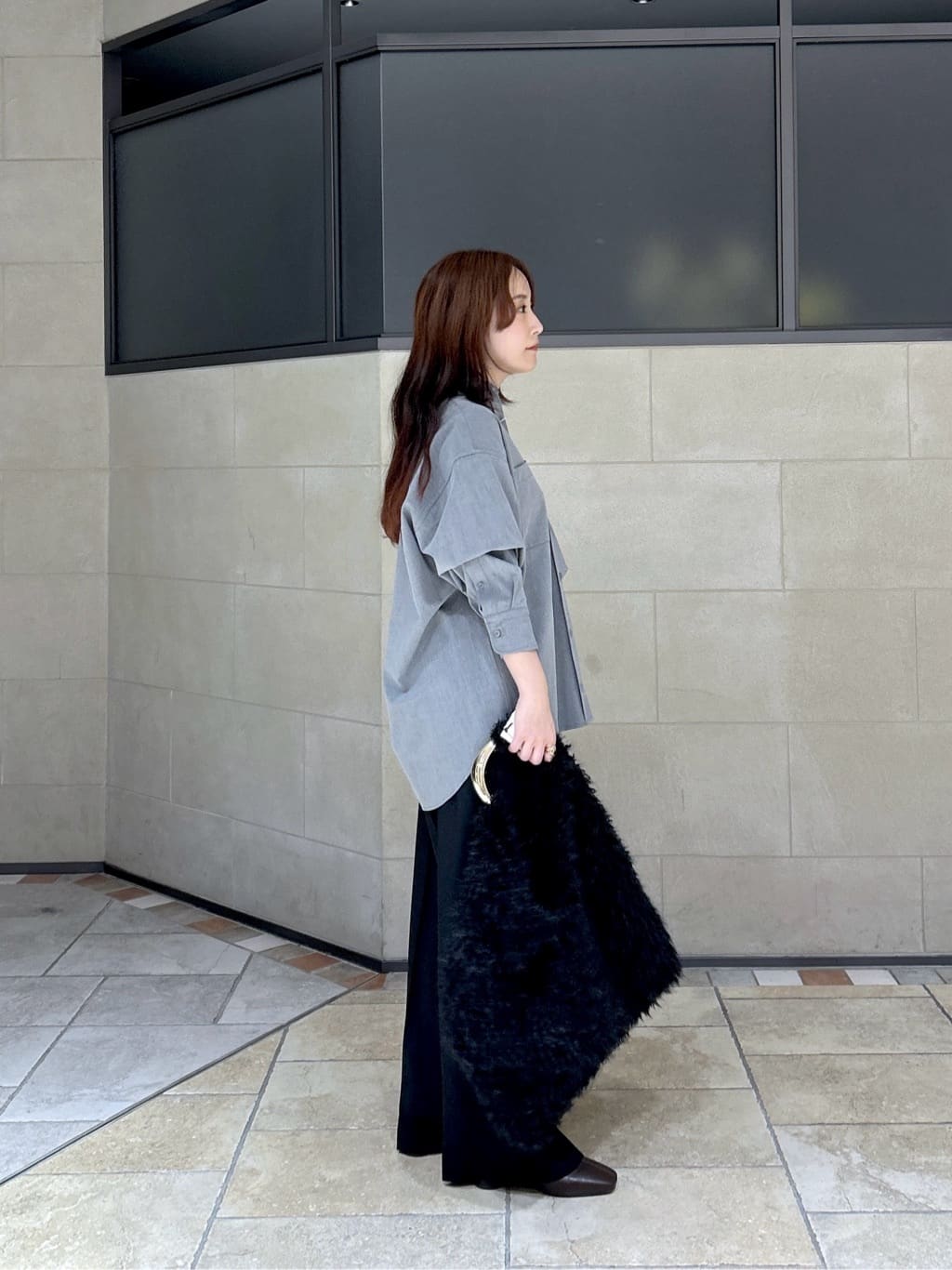 よねさんの「INDIVI｜Comfy SET UP｜イージーストレートワイドパンツ【セットアップ対応／通勤/カセット服】」を使ったコーディネート