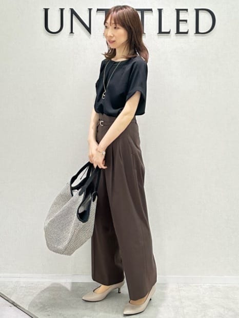 Miwaさんの「UNTITLED｜ライトダブルリングネックレス」を使ったコーディネート