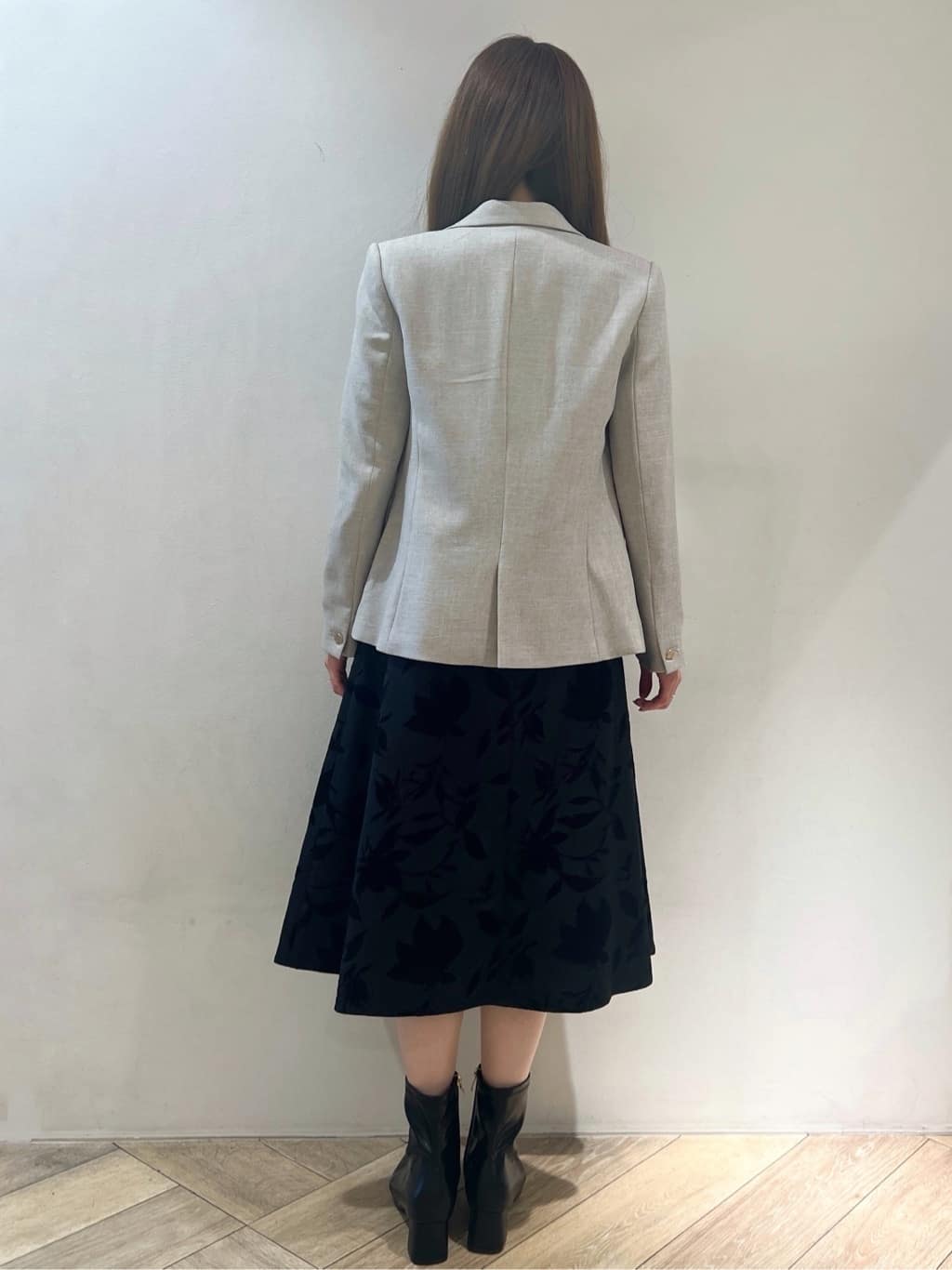 nanaさんの「index｜バイカラーパフスリーブニット【洗濯機OK】」を使ったコーディネート