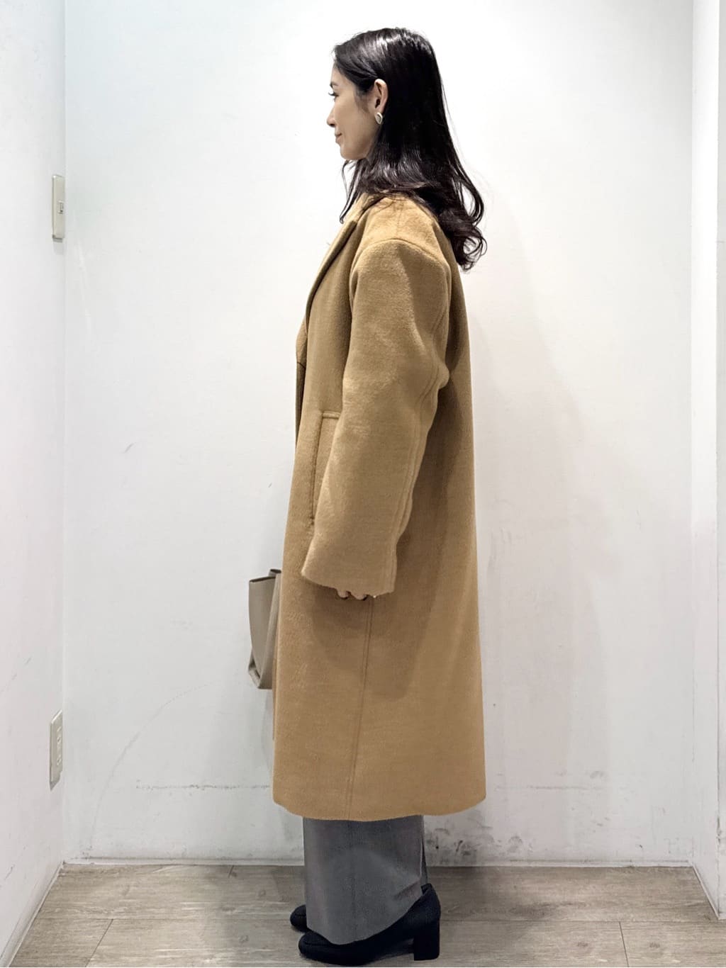 yuicciさんの「OPAQUE.CLIP｜カシミヤブレンドウールチェスターコート」を使ったコーディネート