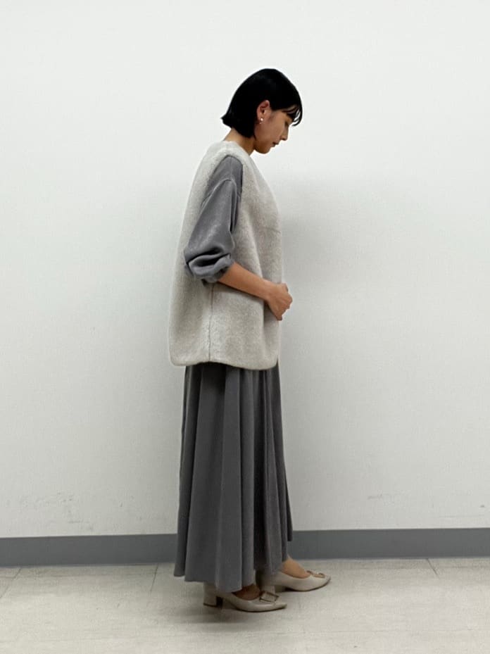 hinanoさんの「INDIVI｜ミンク調フェイクファージレ」を使ったコーディネート