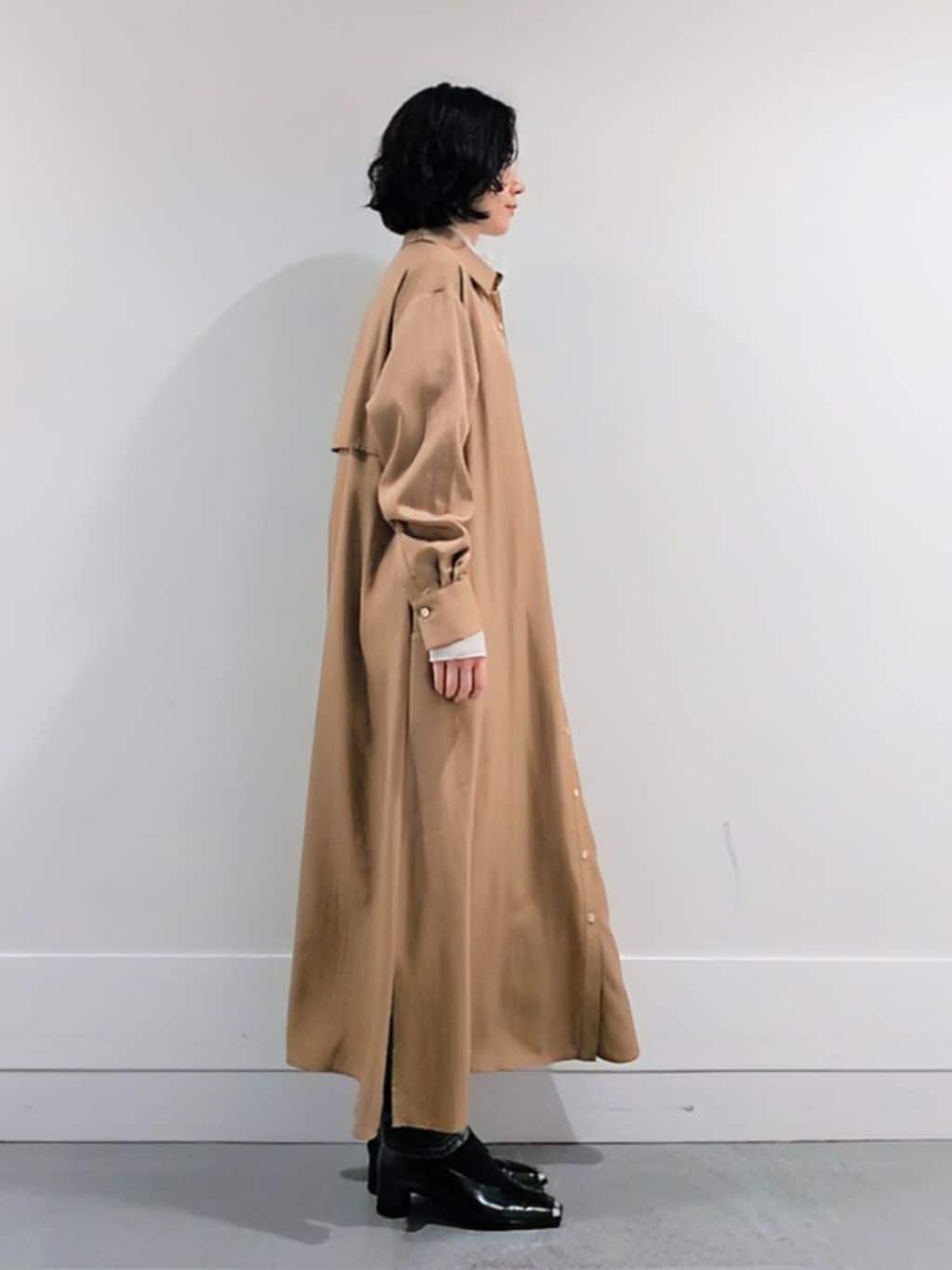 ミズタさんの「UNTITLED｜【ハイネック/レイヤード/重ね着におすすめ】トリコットベロア シアーインナー」を使ったコーディネート