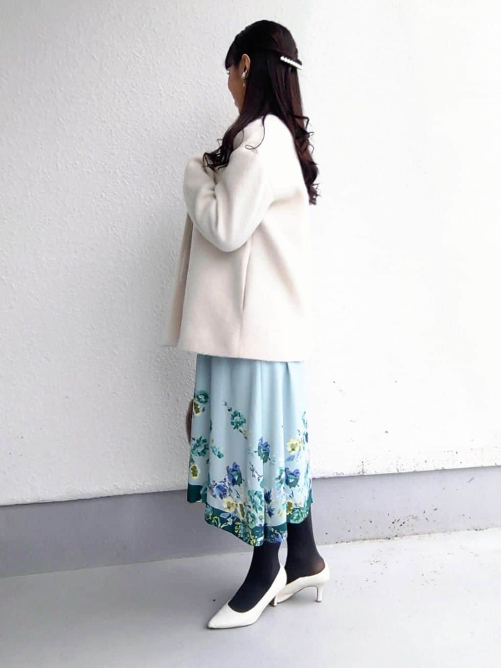 keinaさんの「SunaUna｜【手洗い可】花柄パネルワンピース」を使ったコーディネート