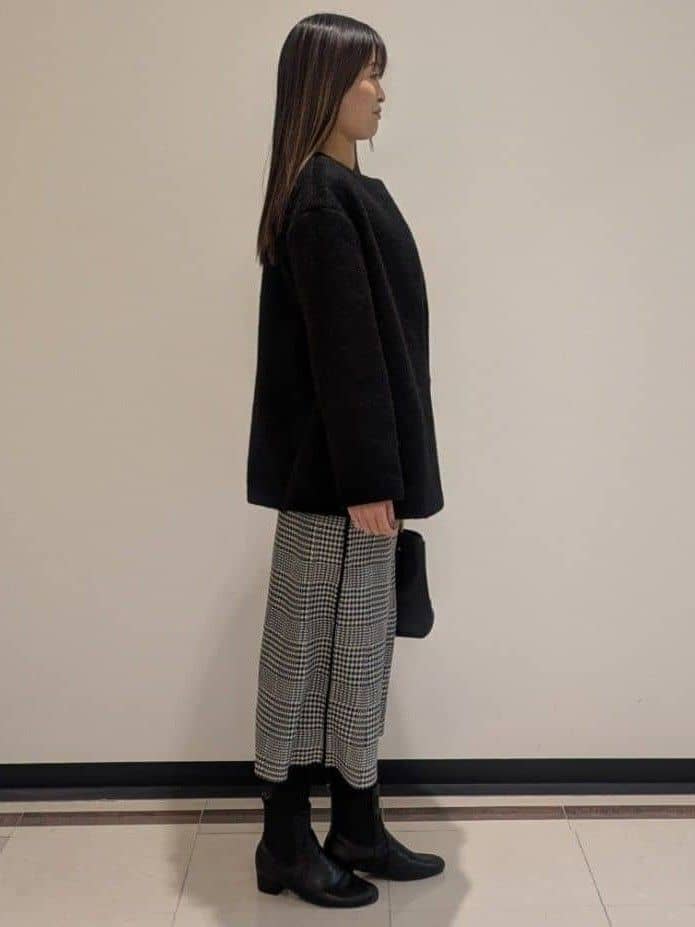 mikiさんの「COUP DE CHANCE｜バンブーファートート」を使ったコーディネート