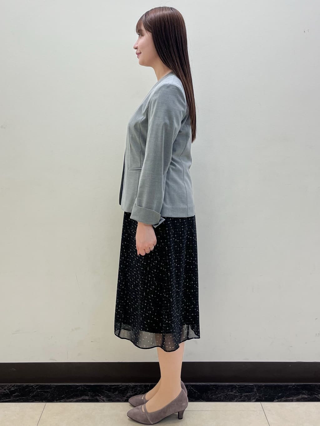mikikoさんの「Reflect｜【洗える／セットアップ可】ノーカラージャケット」を使ったコーディネート