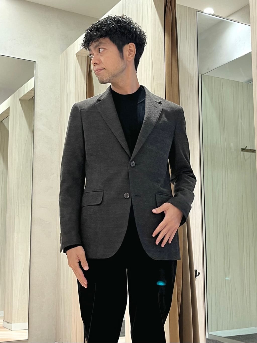 URAさんの「TAKEO KIKUCHI｜【Sサイズ～】ラッセルメッシュ ジャケット」を使ったコーディネート