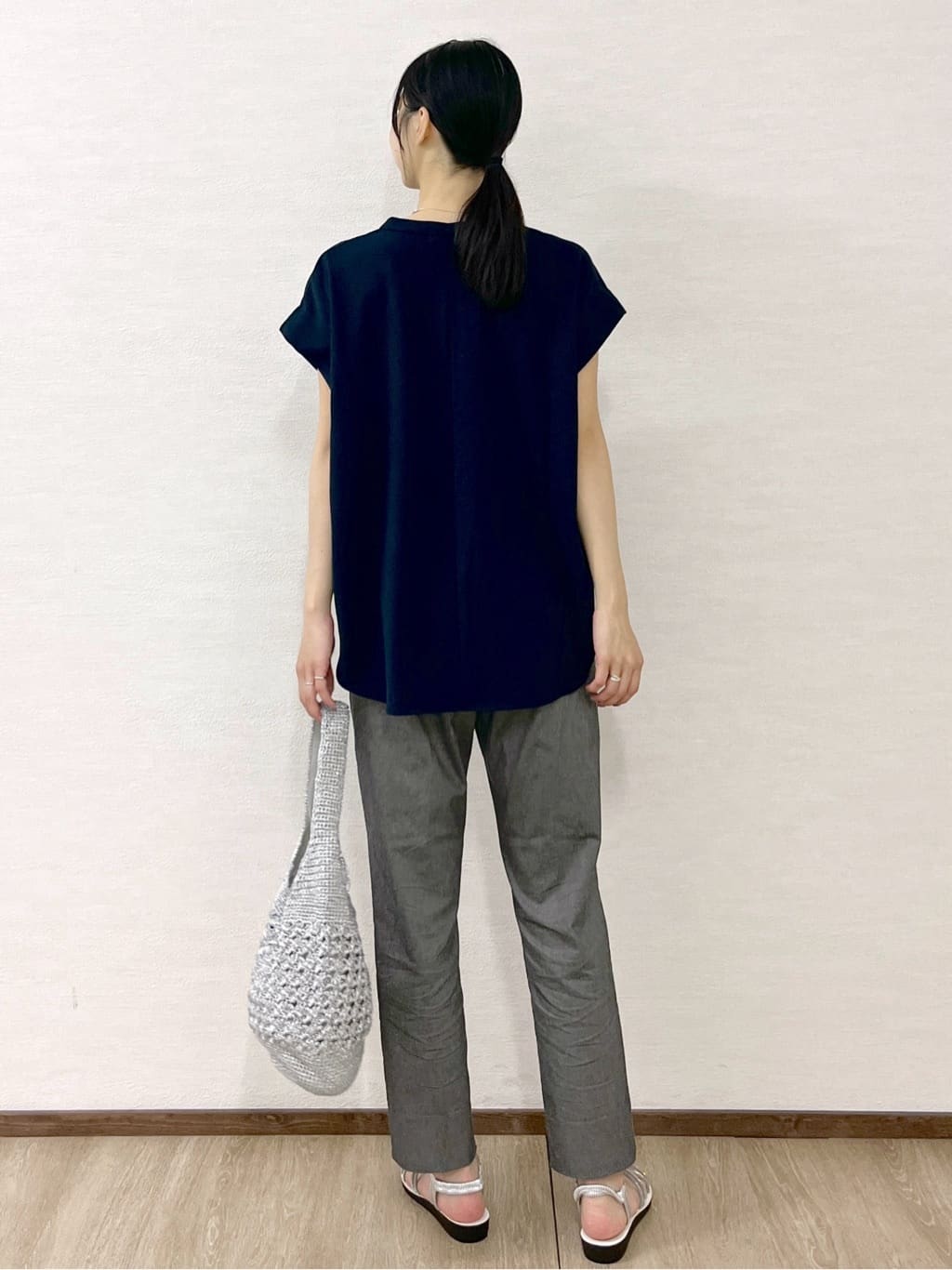 sachikoさんの「OPAQUE.CLIP｜コットンリブキャミソール【洗濯機洗い可】」を使ったコーディネート