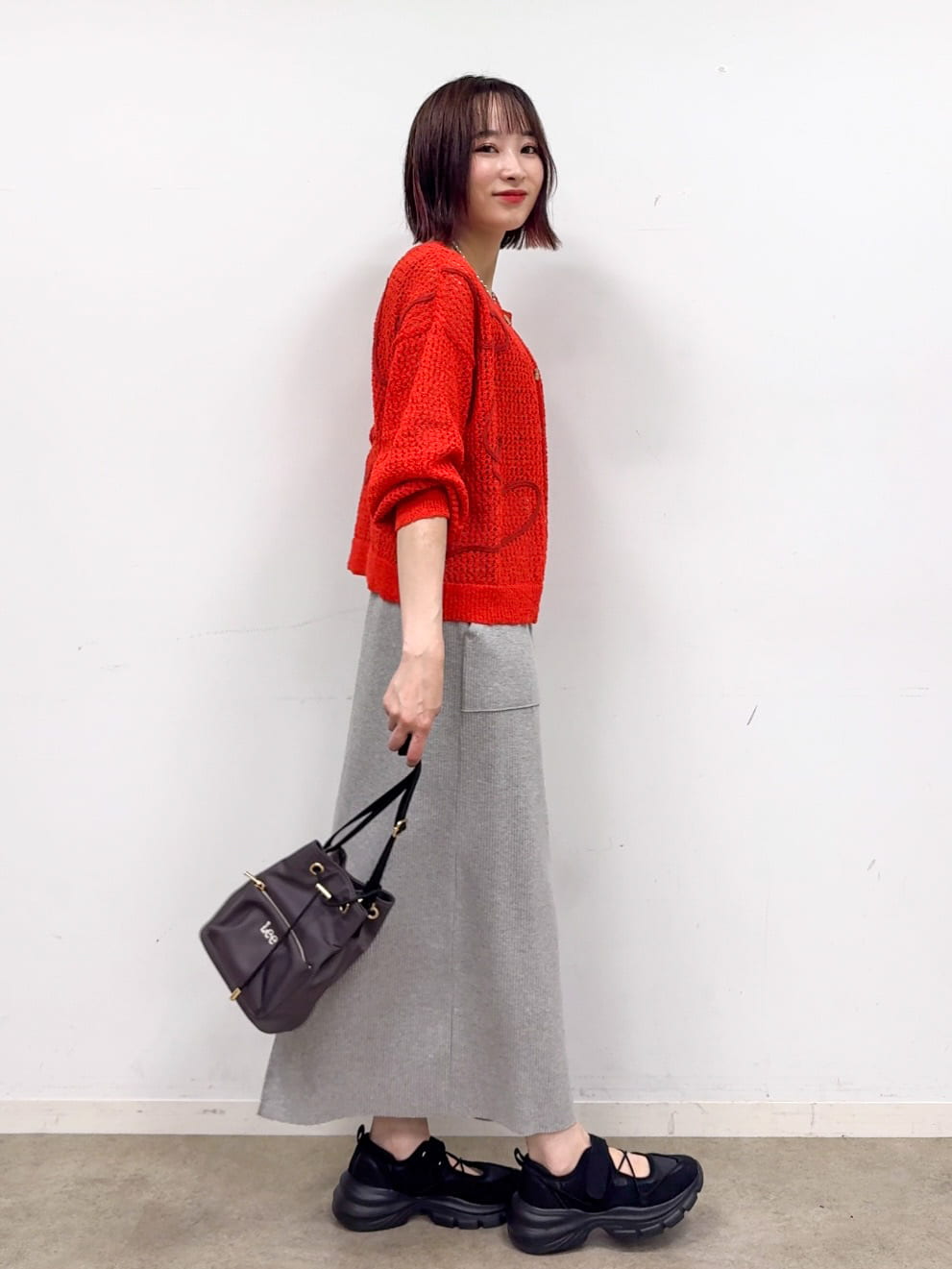 𝐜𝐡𝐢𝐤𝐚さんの「SHOO･LA･RUE｜コード刺繍アソートメッシュカーディガン」を使ったコーディネート