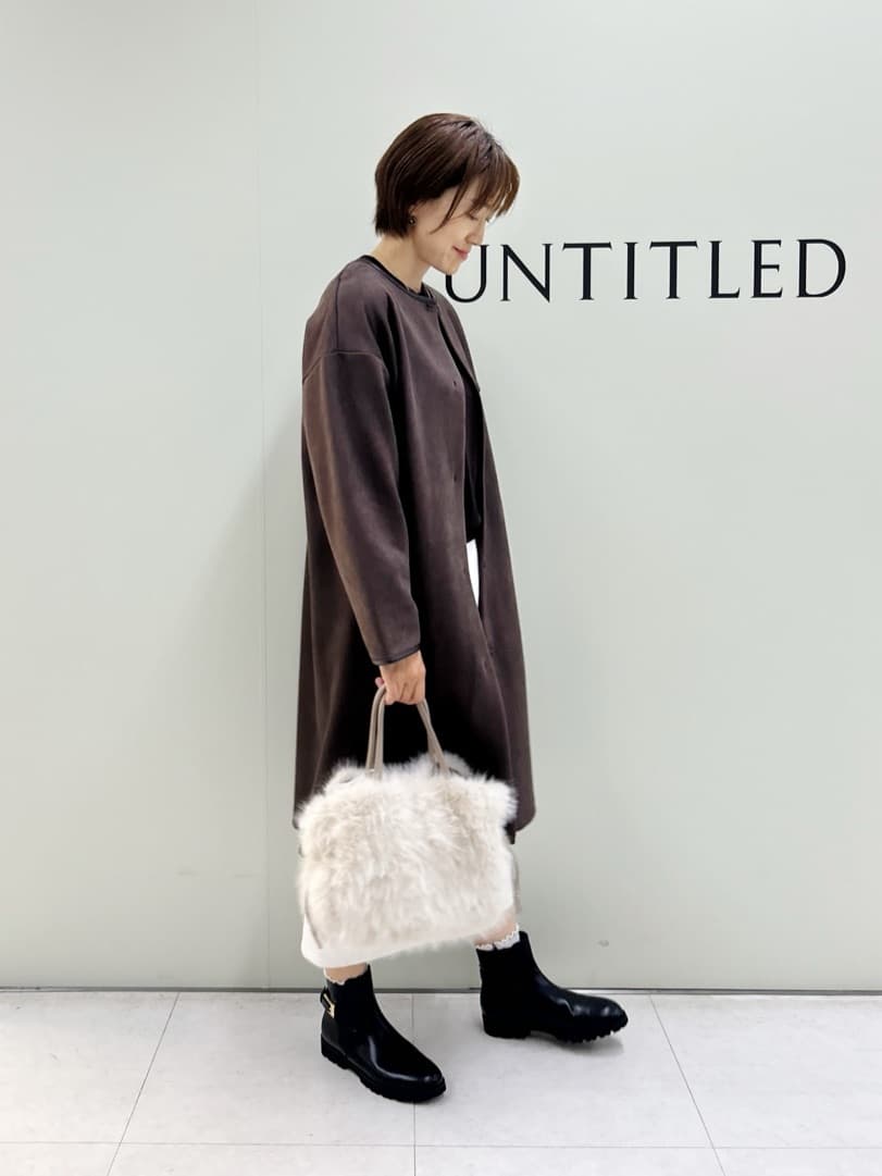 Mikiさんの「UNTITLED｜【8色展開／コンパクト丈】レーヨン混 コクーンニット」を使ったコーディネート