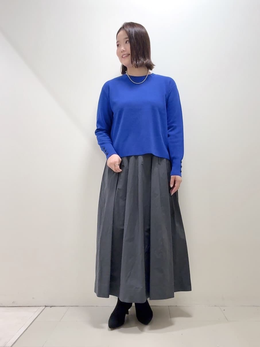 YUIさんの「UNTITLED｜【アンサンブル可/洗える】ウールミラノリブニット」を使ったコーディネート